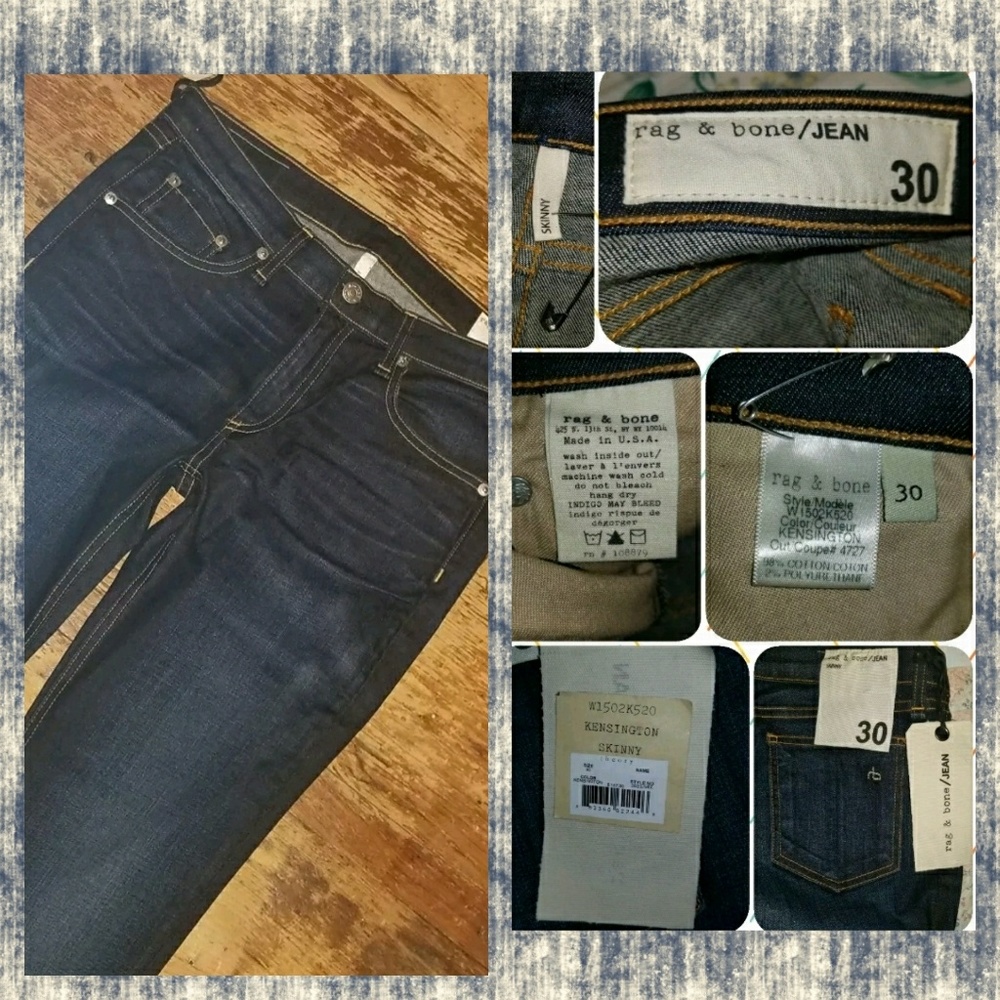 💣LAST 1💥 Rag & Bone Skinny Jeans Kensington wash - Picture 8 of 8